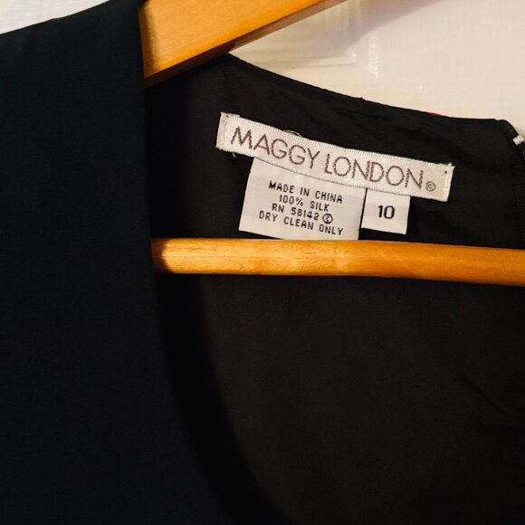 NWT Maggy London 100% Silk Sheath Dress – Size 10 - Picture 3 of 9
